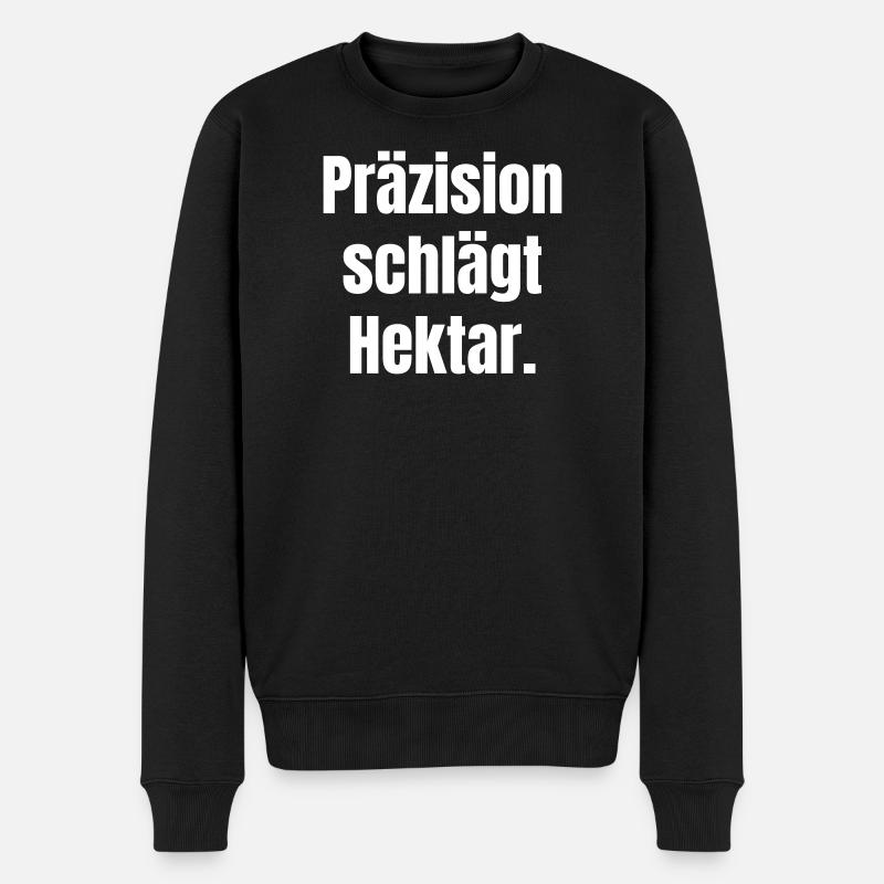 La précision bat les hectares - Pull Premium bio Homme - noir