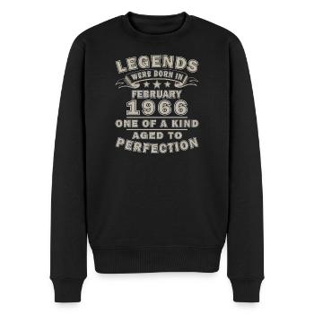 Légende vivante depuis février 1966 - Pull Premium bio Homme - noir - Devant - Nico (187cm)