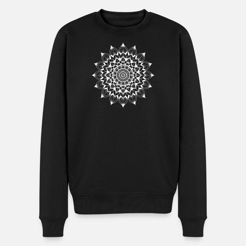mandala - Pull Premium bio Homme - noir