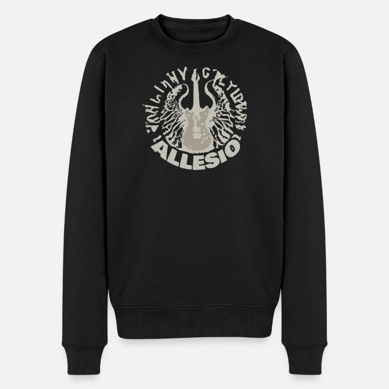 Allesio en tant que guitare - Pull Premium bio Homme - noir