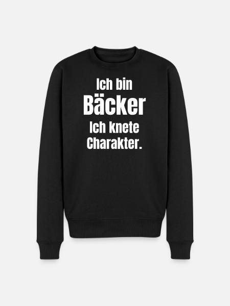 I'm a baker. I knead character. - Men's Premium Organic Jumper - black