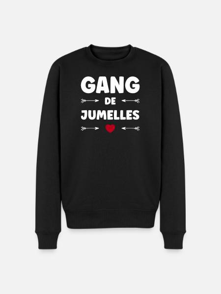 TWIN GANG - Men's Premium Organic Jumper - black