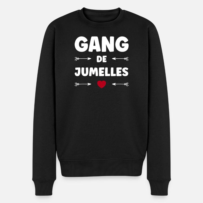 GANG DES JUMELLES - Pull Premium bio Homme - noir