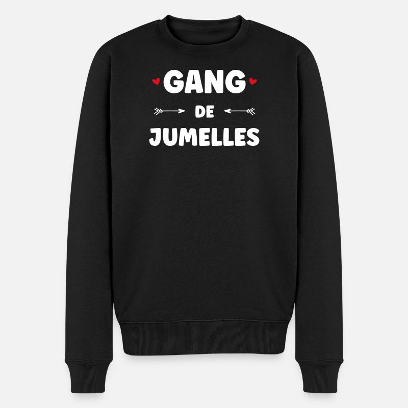 Gang de Jumelles – Tribu de Sœurs - Pull Premium bio Homme - noir