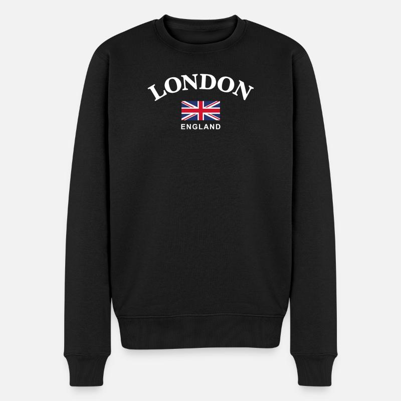 Londres, Angleterre - Pull Premium bio Homme - noir