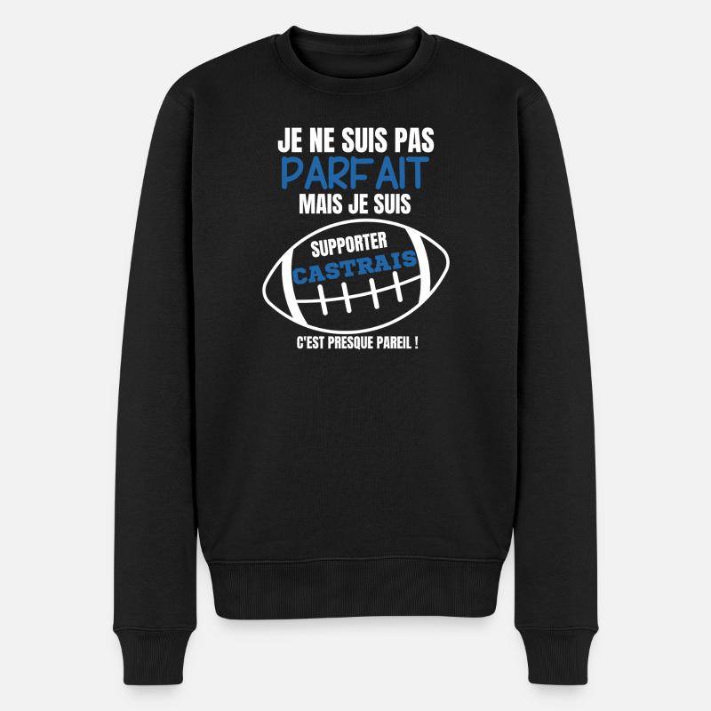Supporter Castres Rugby Humour - Pull Premium bio Homme - noir