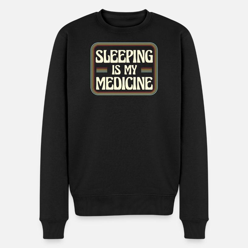 Dormir, c’est mon remède - Pull Premium bio Homme - noir