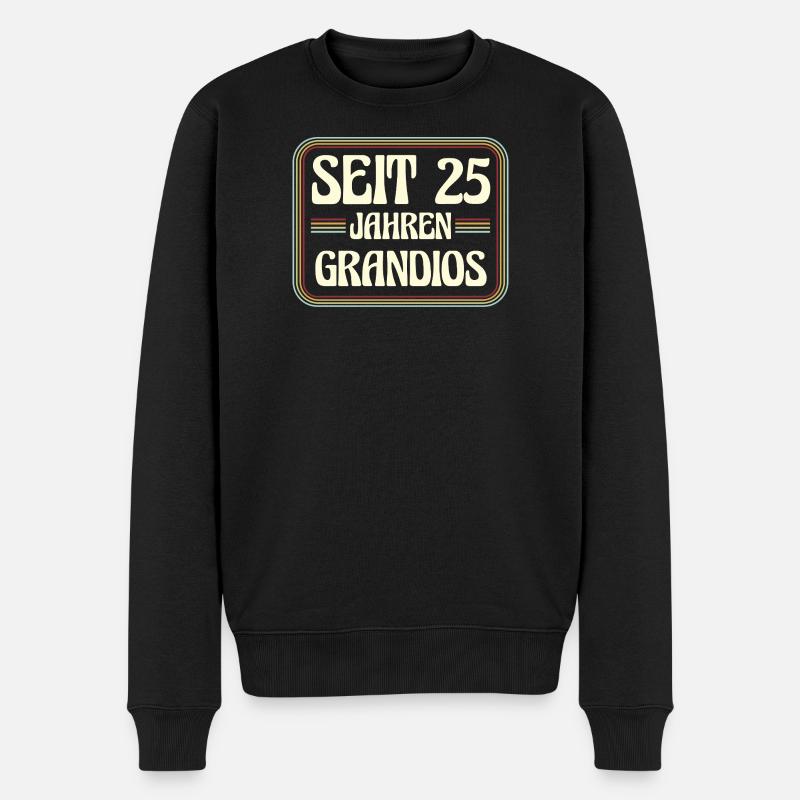 25 ans Anniversaire 25 - Pull Premium bio Homme - noir