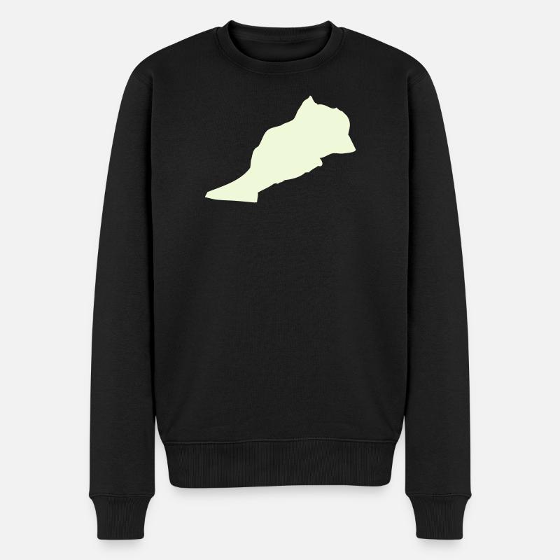 Marokko Morocco - Männer Premium Bio Pullover - Schwarz