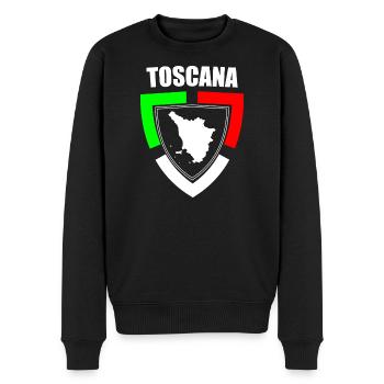 Toskana-Souvenir im trikolorierten Italien T-Shirt - Männer Premium Bio Pullover - Schwarz - Vorne - Nico (187cm)