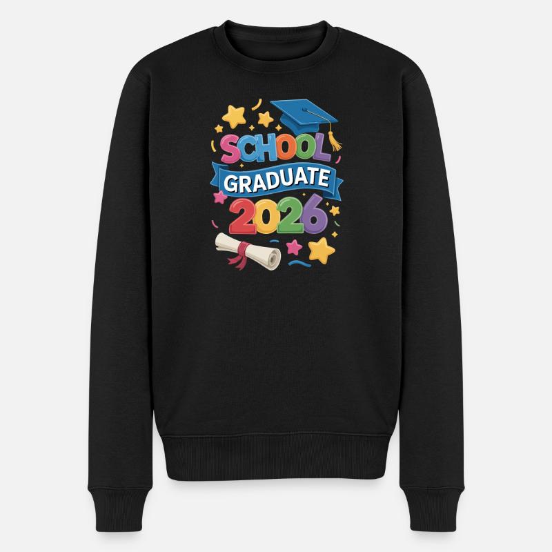 Abschlussveranstaltungen 2026 - Männer Premium Bio Pullover - Schwarz