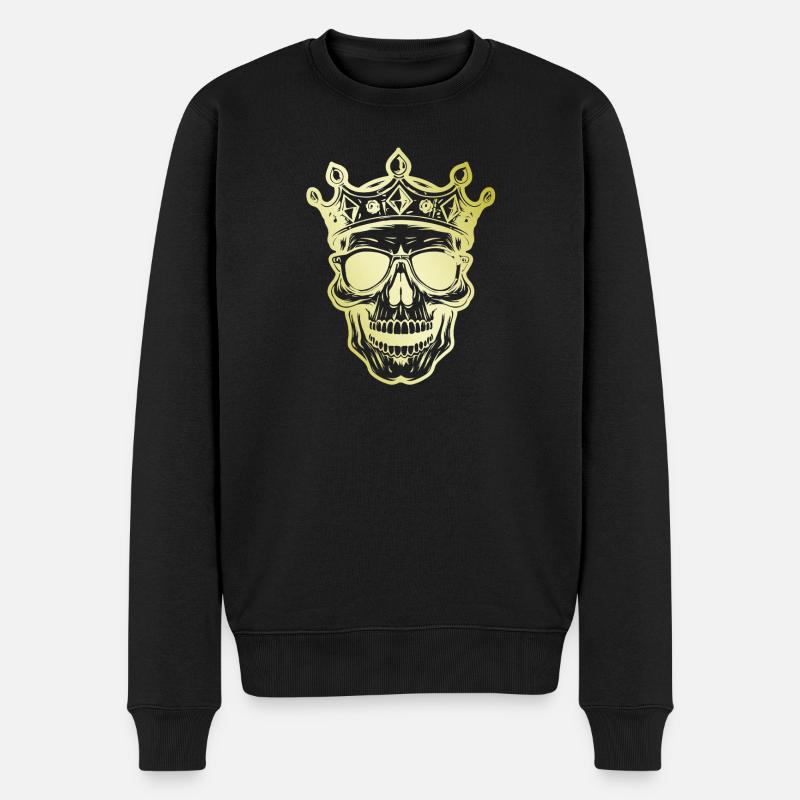 Couronne du Roi Crâne - Pull Premium bio Homme - noir