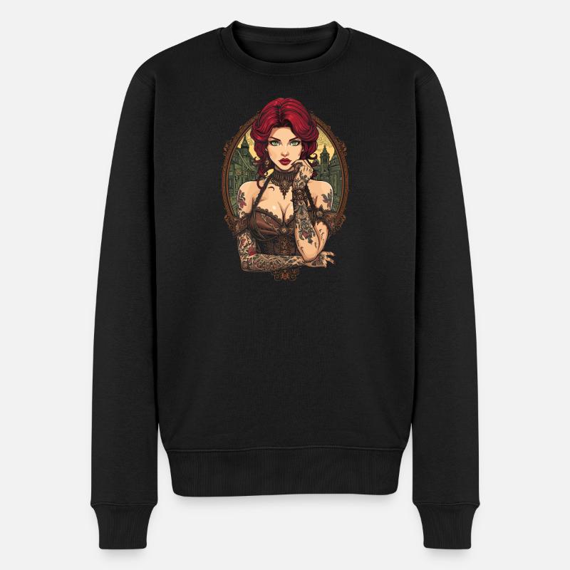 Femmes Steampunk Magnifiques Steampunk - Pull Premium bio Homme - noir