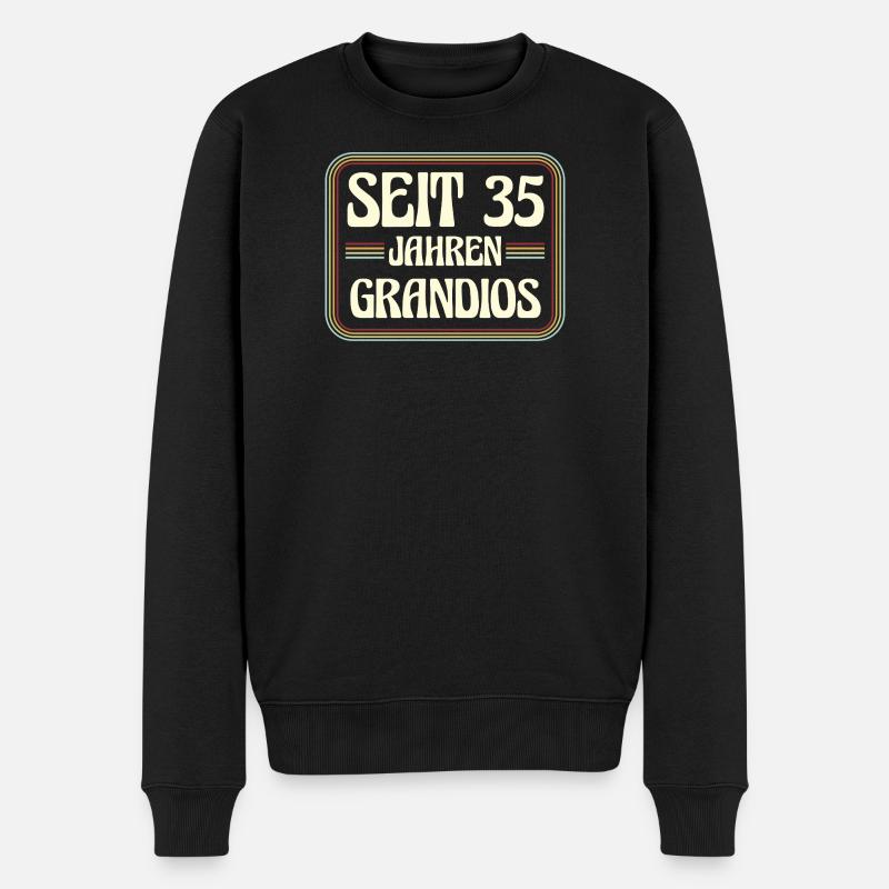 35 ans Anniversaire 35 - Pull Premium bio Homme - noir