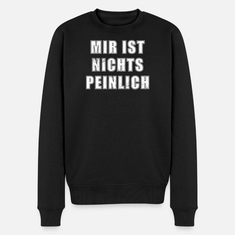 Mieux vaut embarrasser que drôle ennuyeux - Pull Premium bio Homme - noir