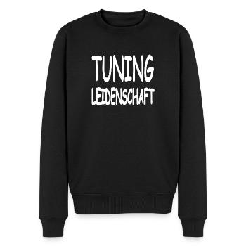 Tuning - Økologisk premium-sweatshirt til mænd - sort - Foran - Nico (187cm)