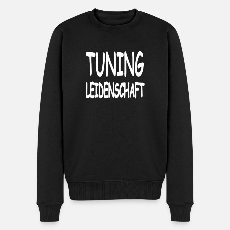 Tuning - Männer Premium Bio Pullover - Schwarz