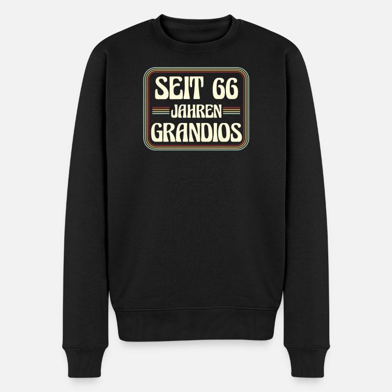 66 ans Anniversaire 66e anniversaire - Pull Premium bio Homme - noir