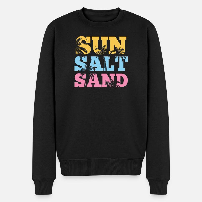 Été - Soleil, sel et sable - Pull Premium bio Homme - noir