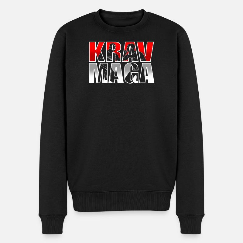 Krav Maga - Männer Premium Bio Pullover - Schwarz