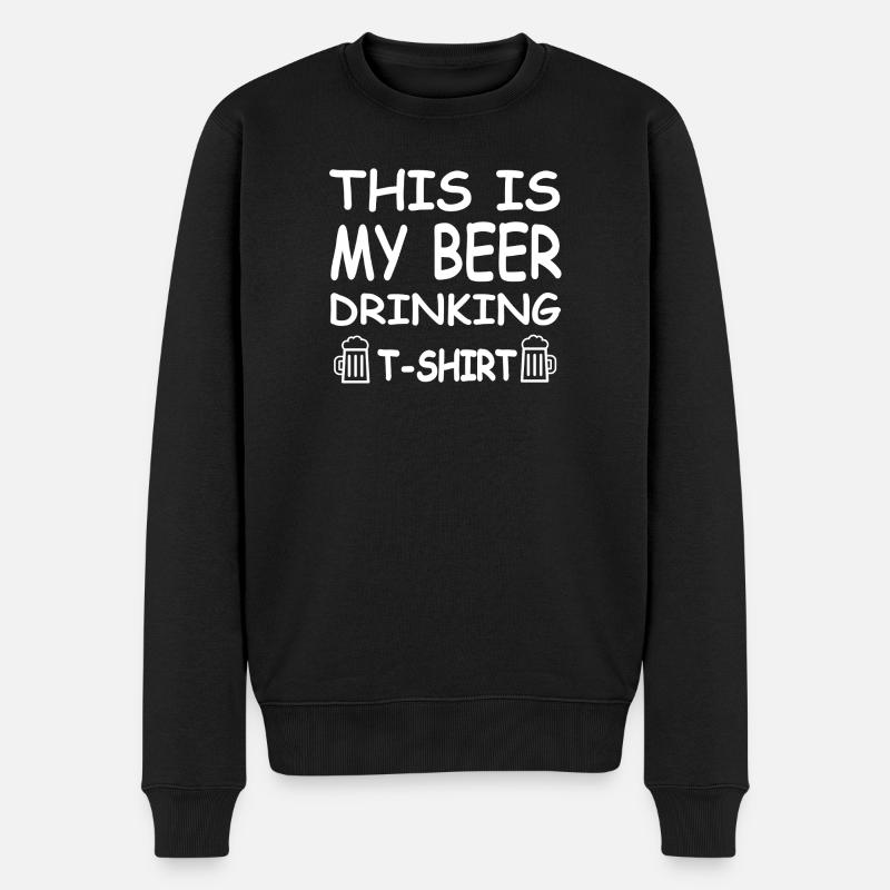 Bier - Männer Premium Bio Pullover - Schwarz