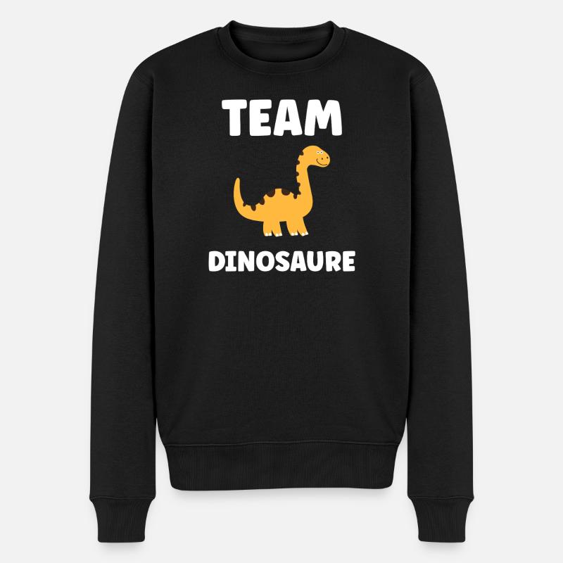 Team Dinosaure Dino Orange - Pull Premium bio Homme - noir