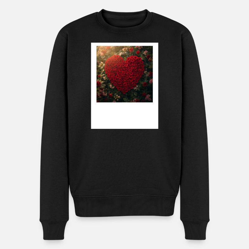 Untitled_design_2 - Männer Premium Bio Pullover - Schwarz