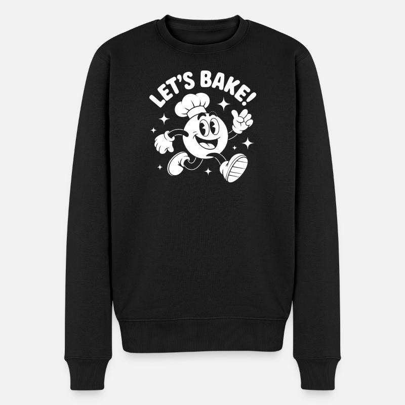 Backspaß Motiv - Männer Premium Bio Pullover - Schwarz