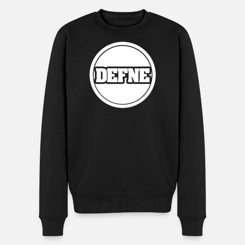 Defne als Legendaer - Männer Premium Bio Pullover - Schwarz