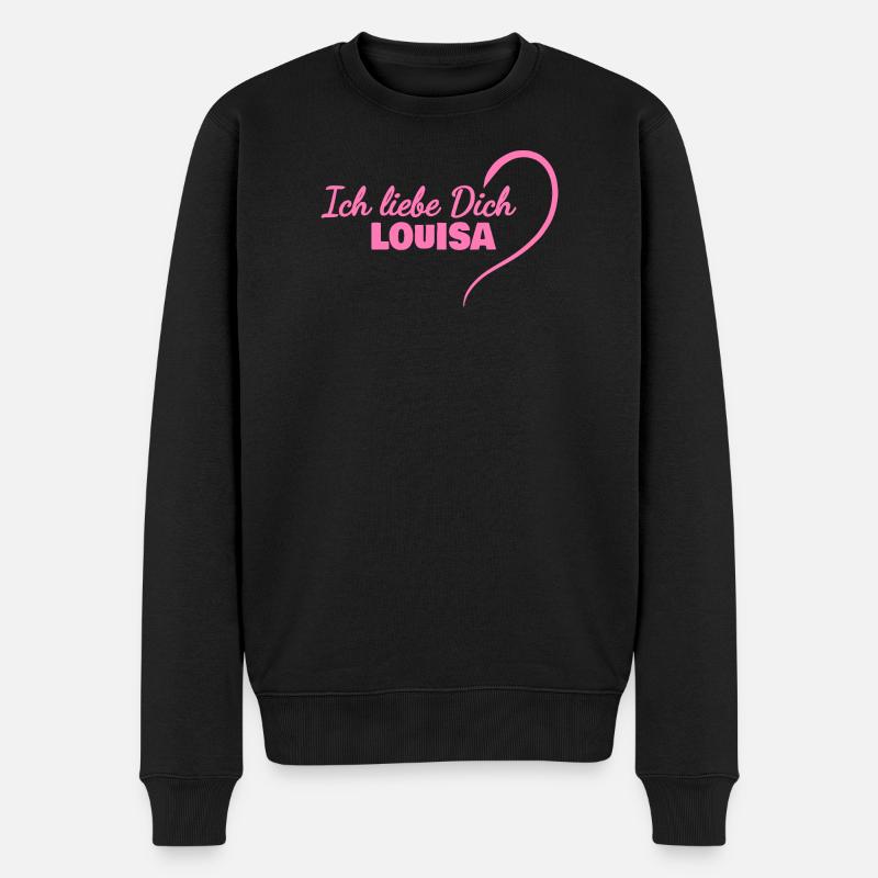 Heart Louisa - Pull Premium bio Homme - noir