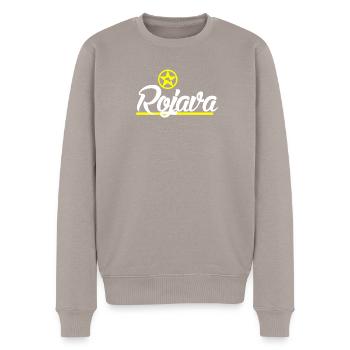 Kurde de Rojava - Pull Premium bio Homme - taupe - Devant - Nico (187cm)