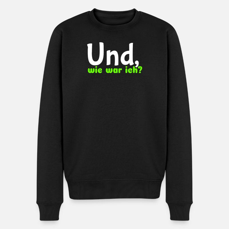 Dire « Et comment j’étais ? » - wob - Pull Premium bio Homme - noir