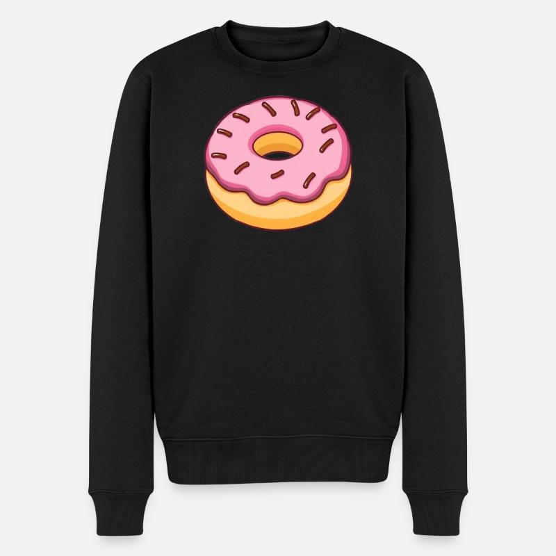 donut - Männer Premium Bio Pullover - Schwarz