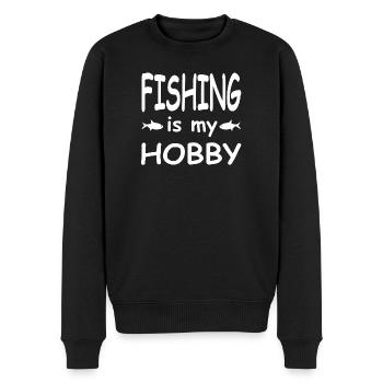 Angling - Men's Premium Organic Jumper - black - Front - Nico (187cm)