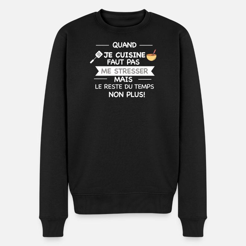 tablier de cuisine humoristique - Pull Premium bio Homme - noir