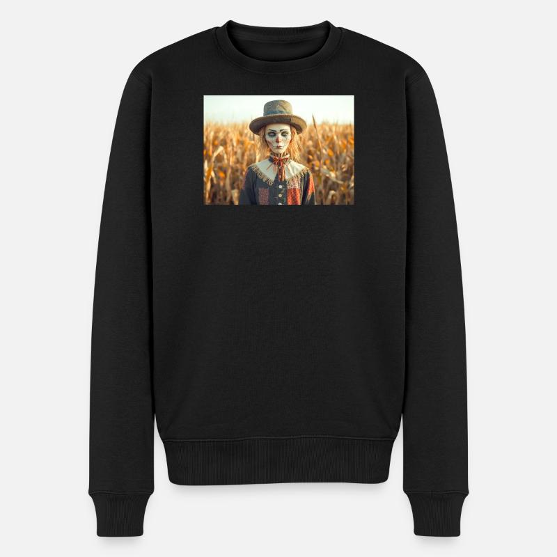 L’épouvantail trouvé par le premier compagnon - Pull Premium bio Homme - noir