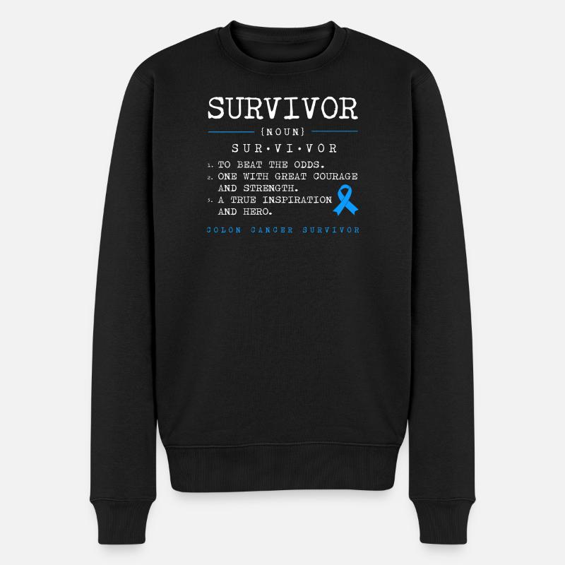 Côlon, cancer, gros intestin - Pull Premium bio Homme - noir