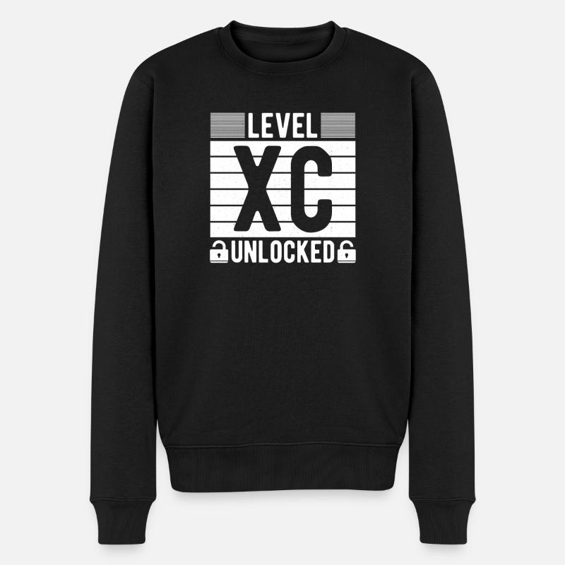 Cross Country Runner Design - XC Coach - Running - Männer Premium Bio Pullover - Schwarz