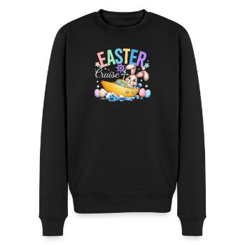 Citation des vacances de croisière de Pâques - Pull Premium bio Homme - noir - Devant - Nico (187cm)