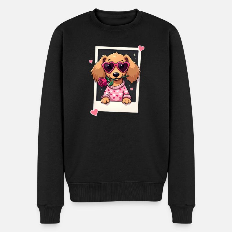 Dackel teckel teckel tekel - Pull Premium bio Homme - noir