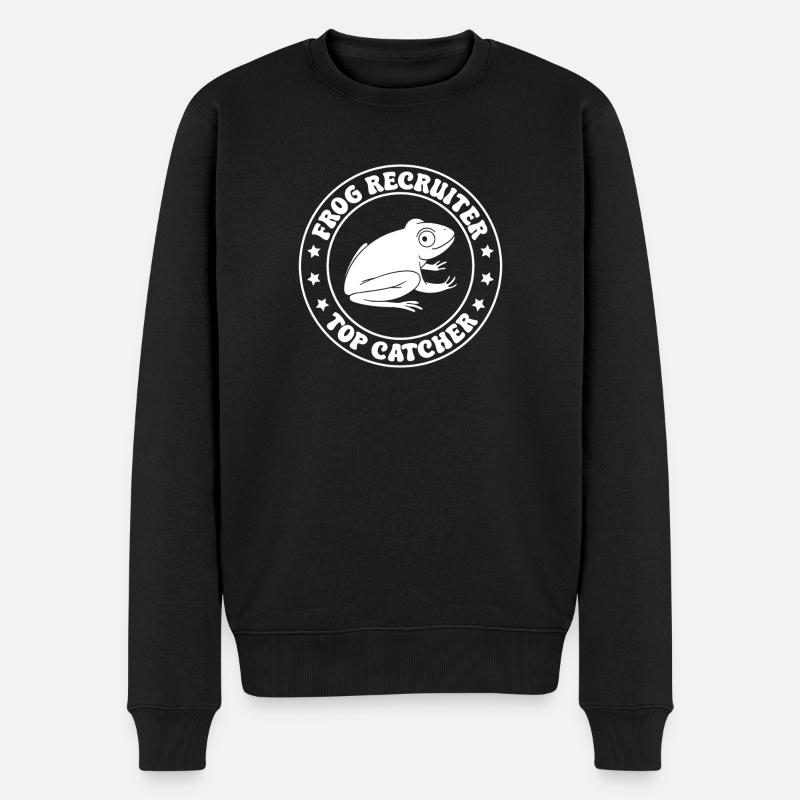 Frog Catcher Recruteur Top Frog - Pull Premium bio Homme - noir