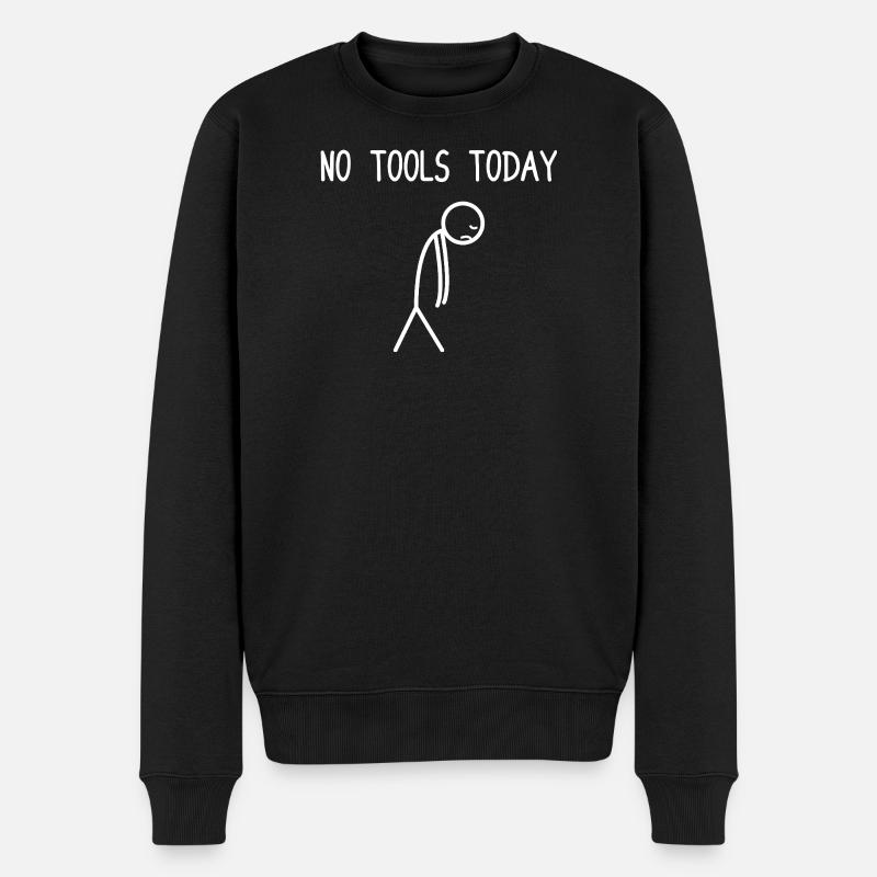 Plus d’outils aujourd’hui Bois tronçonneuse - Pull Premium bio Homme - noir