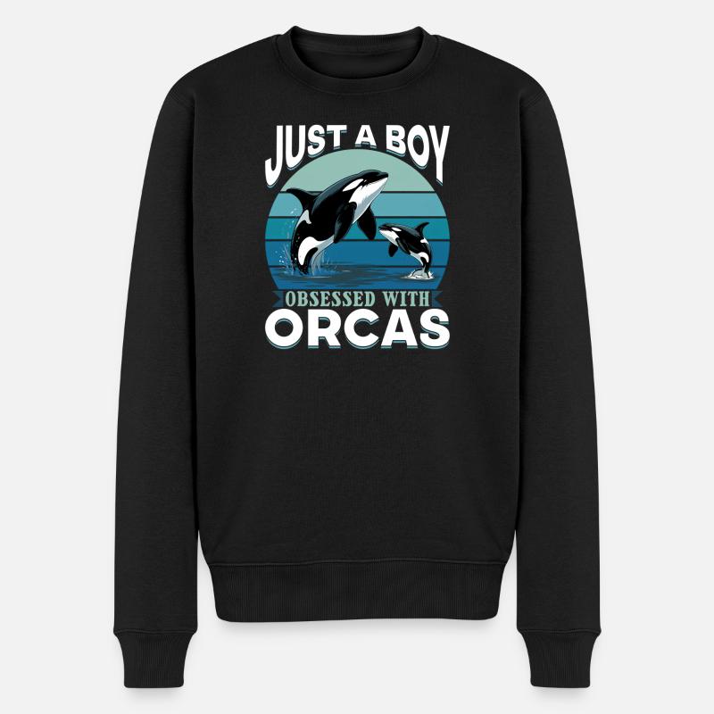 Orca drôle - Pull Premium bio Homme - noir