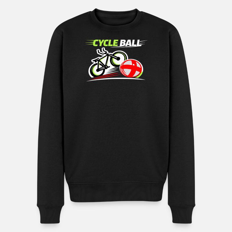 Radball, Cycleball, Hallenradsport - Männer Premium Bio Pullover - Schwarz