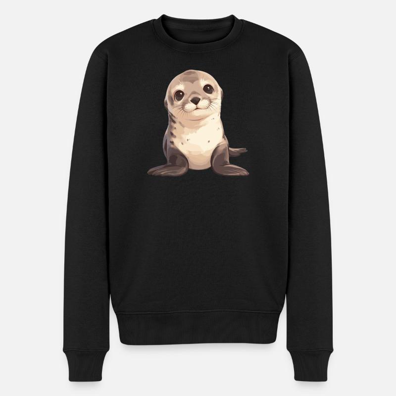 Lions de mer Lion de mer - Pull Premium bio Homme - noir