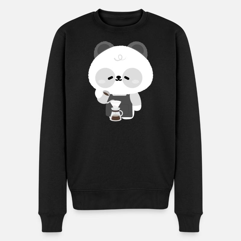 Panda Barista Coffee Brew - Pull Premium bio Homme - noir