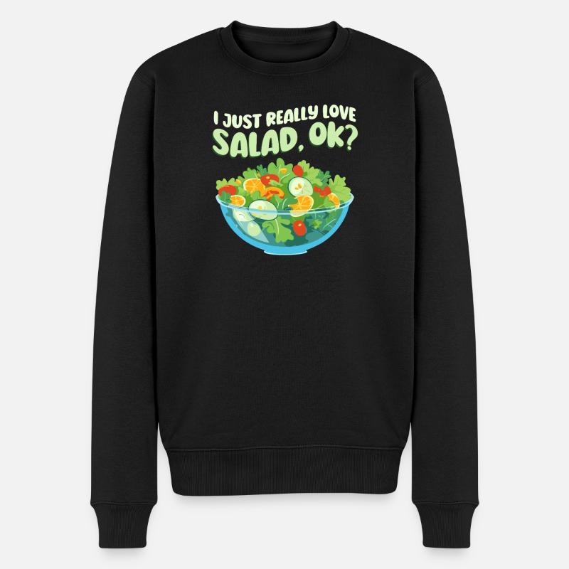 J’adore la salade - Pull Premium bio Homme - noir