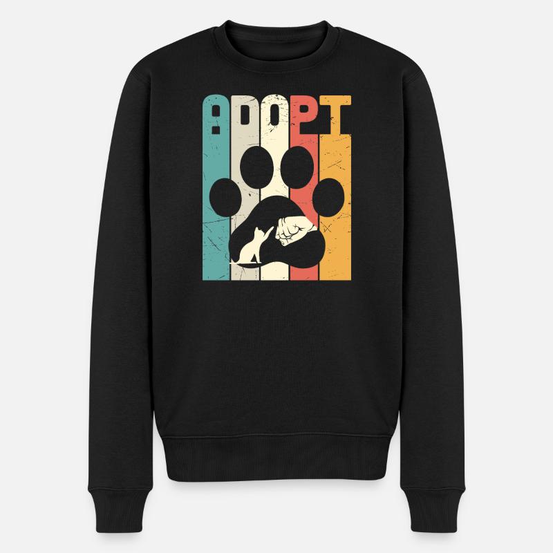 Adoptez un chat - Pull Premium bio Homme - noir