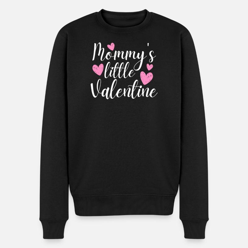 Mamas kleiner Valentin - Männer Premium Bio Pullover - Schwarz