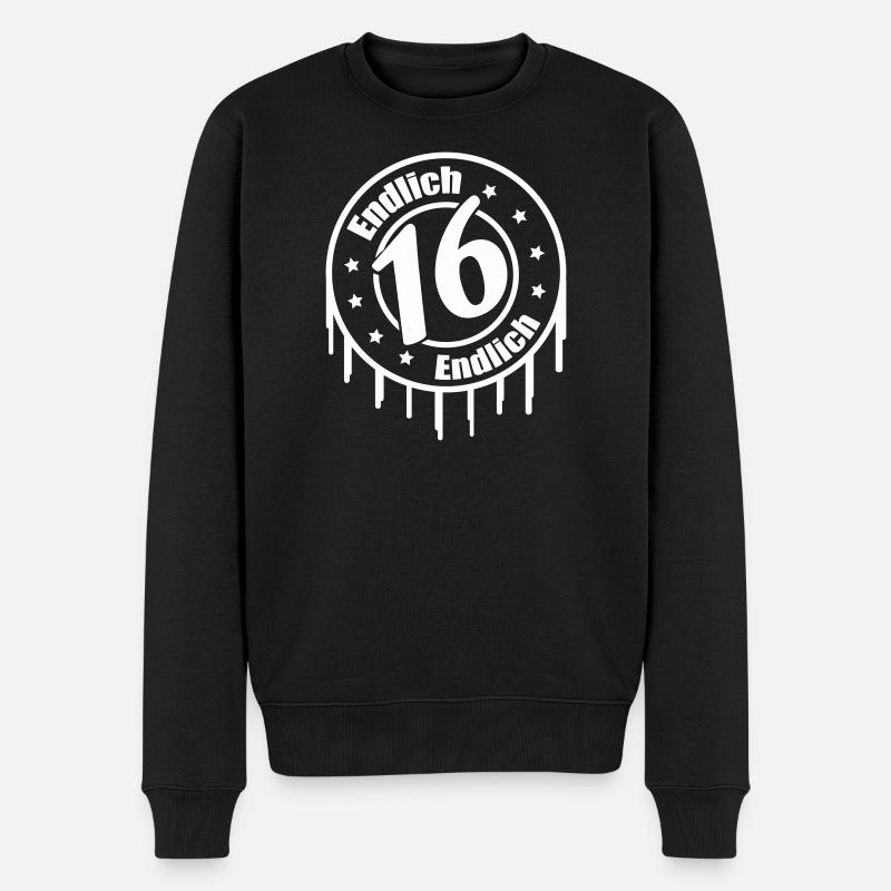 Enfin 16 ans - Pull Premium bio Homme - noir
